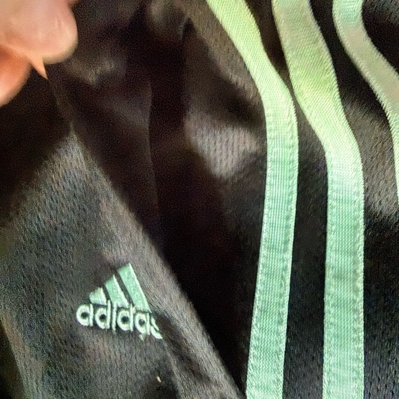 Womens Adidas Black and Mint Green Y2K Athletic Track Set Low Rise 2008 - Picture 7 of 13